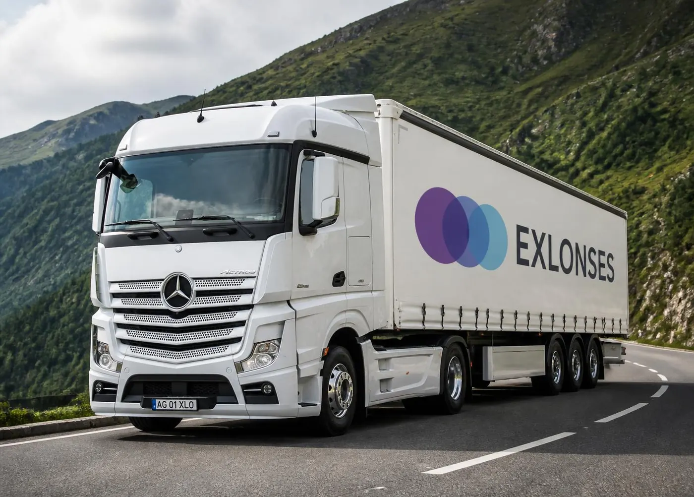 Exlonses Mercedes-Benz Actros truck
